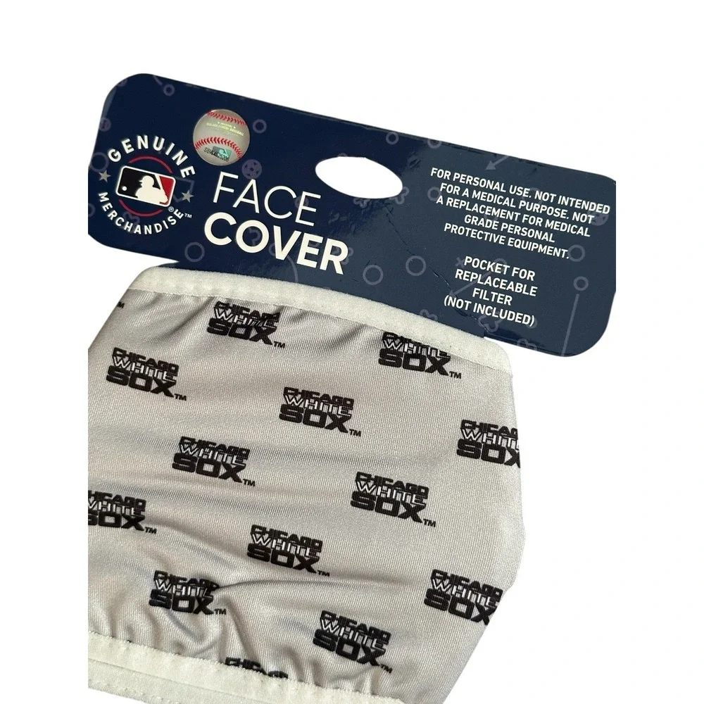 2 pack Official Chicago White Sox MLB Adjustable‎ Washable Face Mask